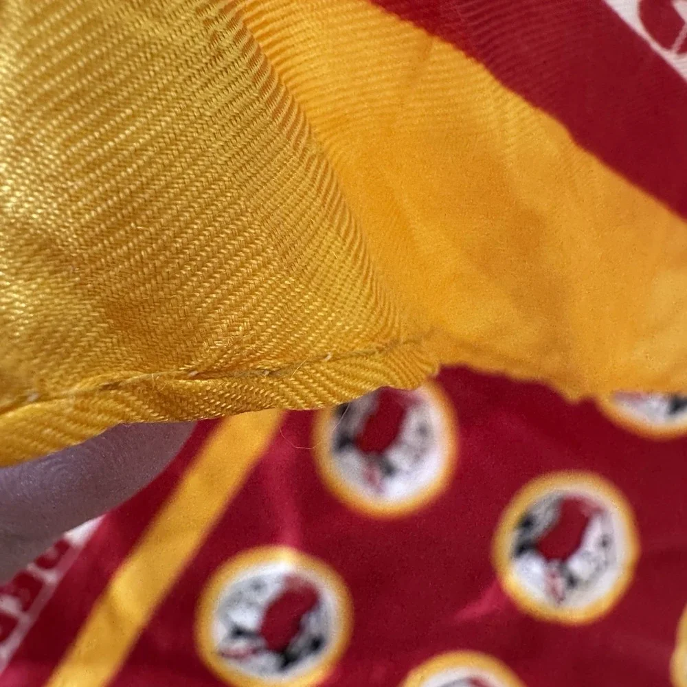 Vintage 1974 NFL Washington Redskins Square Bandana Scarf Acetate Japan Rare!